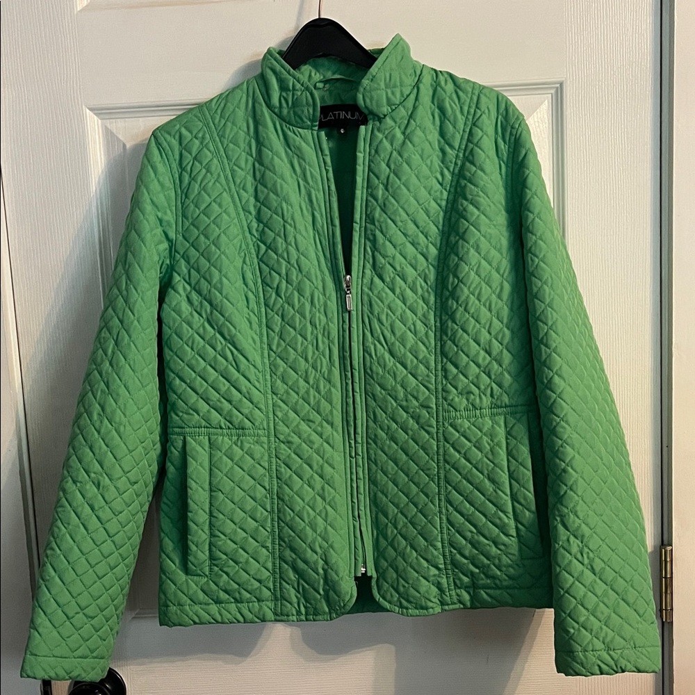 Green Quilted Women's Jacket
